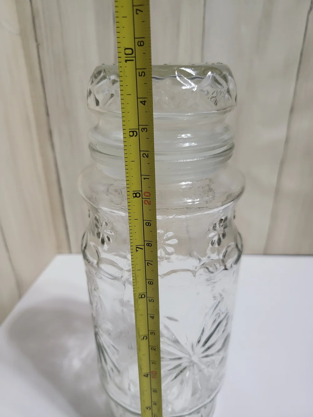Anchor Hocking Planters Peanut Jars. Clear Glass Storage Jars with Lids
